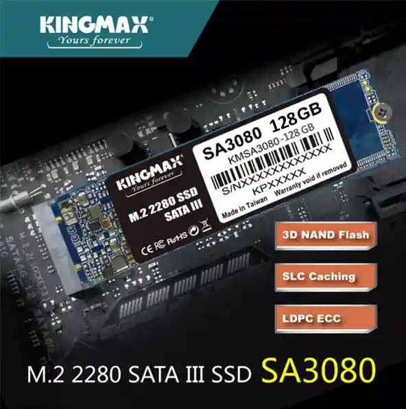 M.2 2280 SATA III SSD SA3080 -128GB-1001