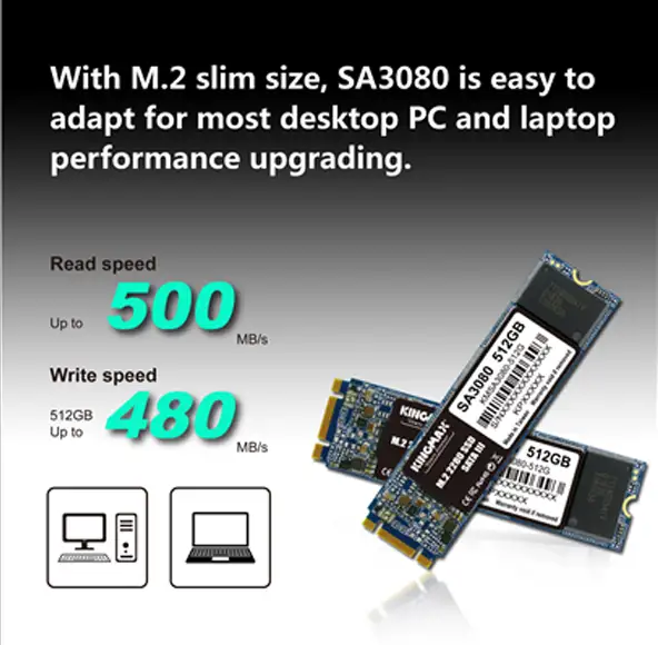 M.2 2280 SATA III SSD SA3080 -512GB-1001