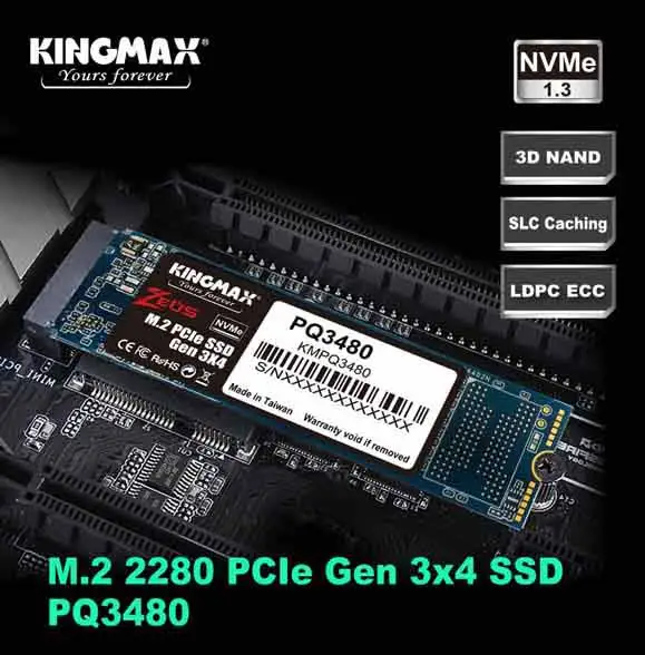 M.2 2280 PCIe NVMe SSD Gen3x4 PQ3480 -256-1001