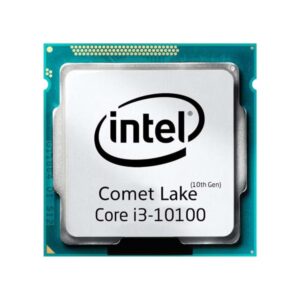 تصویر با کیفیت سی پی یو اینتل مدل Core i3-10100 Comet Lake تری