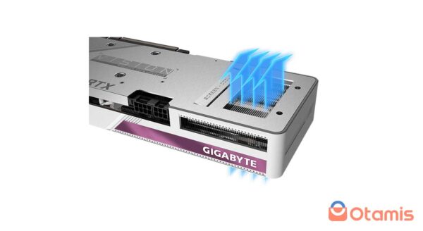 خروجی هوای کارت گرافیک گیگابایت GIGABYTE GeForce RTX 3060 Ti VISION OC 8G