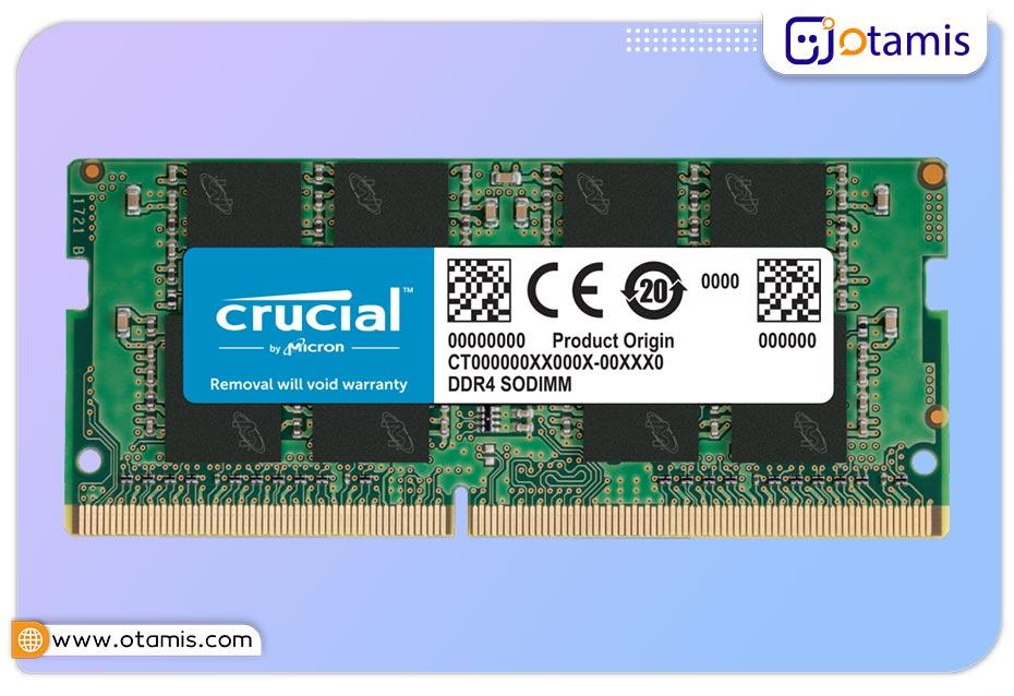 رم لپ تاپی DDR4 تک کاناله 2666 مگاهرتز کروشیال ظرفیت 16 گیگابایت