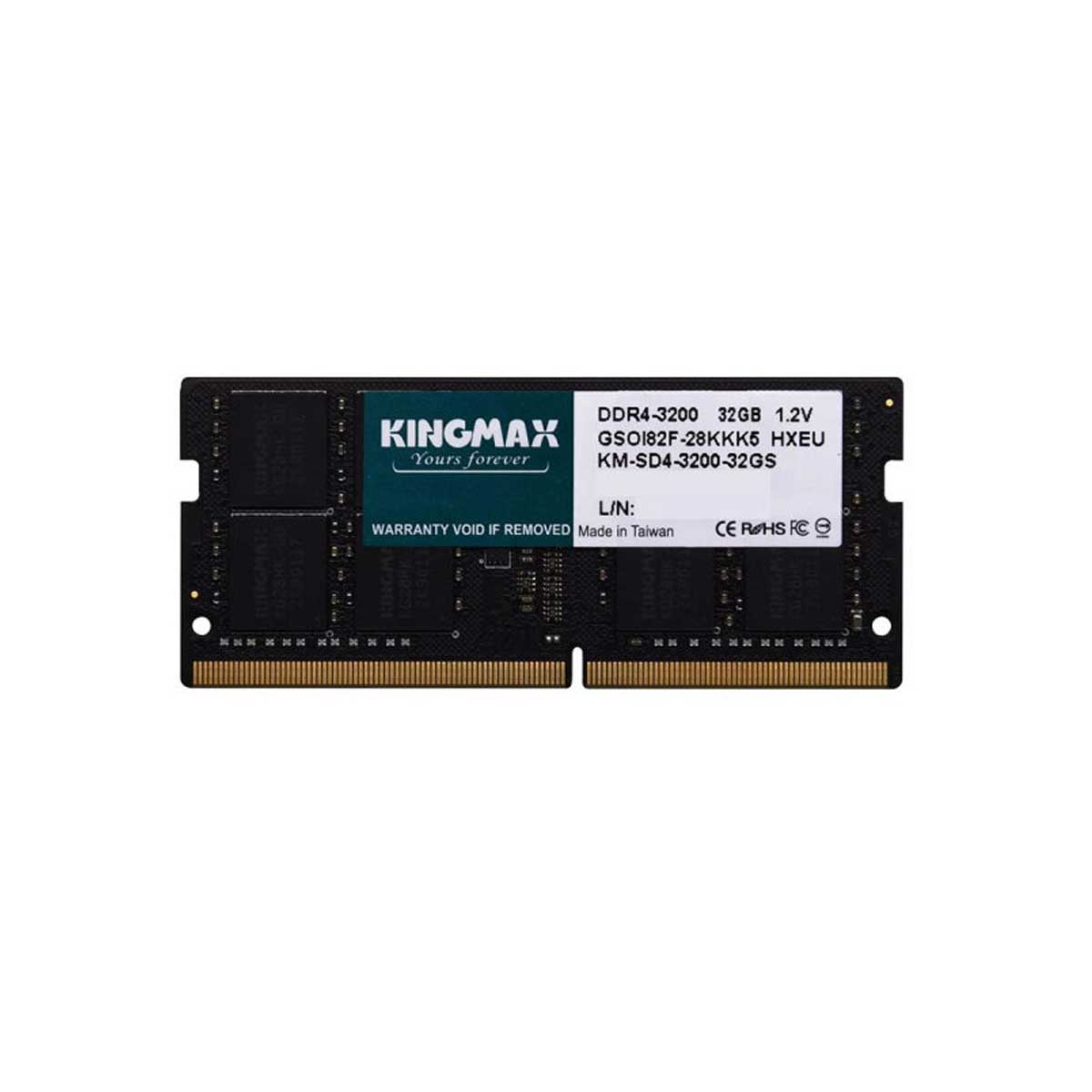 Kingmax DDR4 3200MHz CL22 Singlel Channel Laptop RAM 32GB
