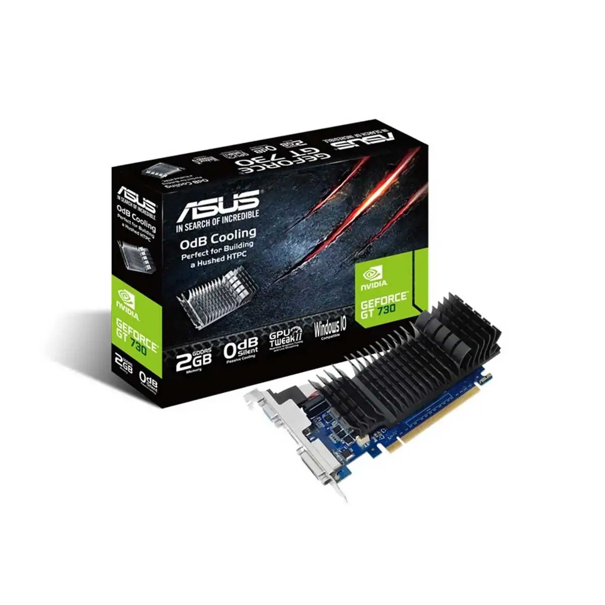 ASUS GeForce GT 730 2GB GDDR5 low profile graphics card for silent HTPC build