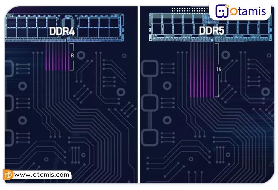 تفاوت رم DDR5 و DDR4 